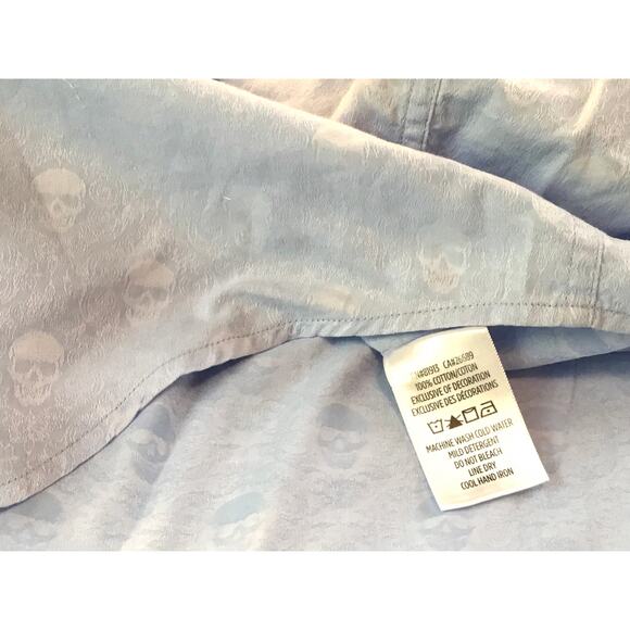 Robert Graham 4XL Blue Shirt Skulls Short Sleeve 4XLarge - Picture 6 of 7